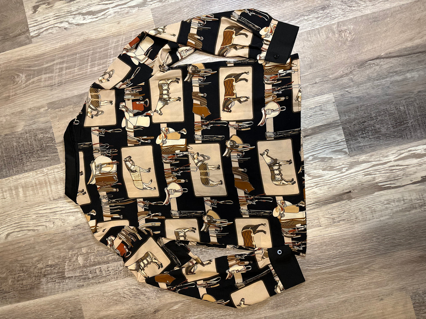 ENGLISH HORSE & TACK BLOUSE TOP