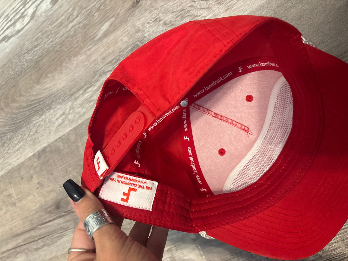 LANE FROST WORLD CHAMPION BULL RIDER TRUCKER SNAPBACK HAT