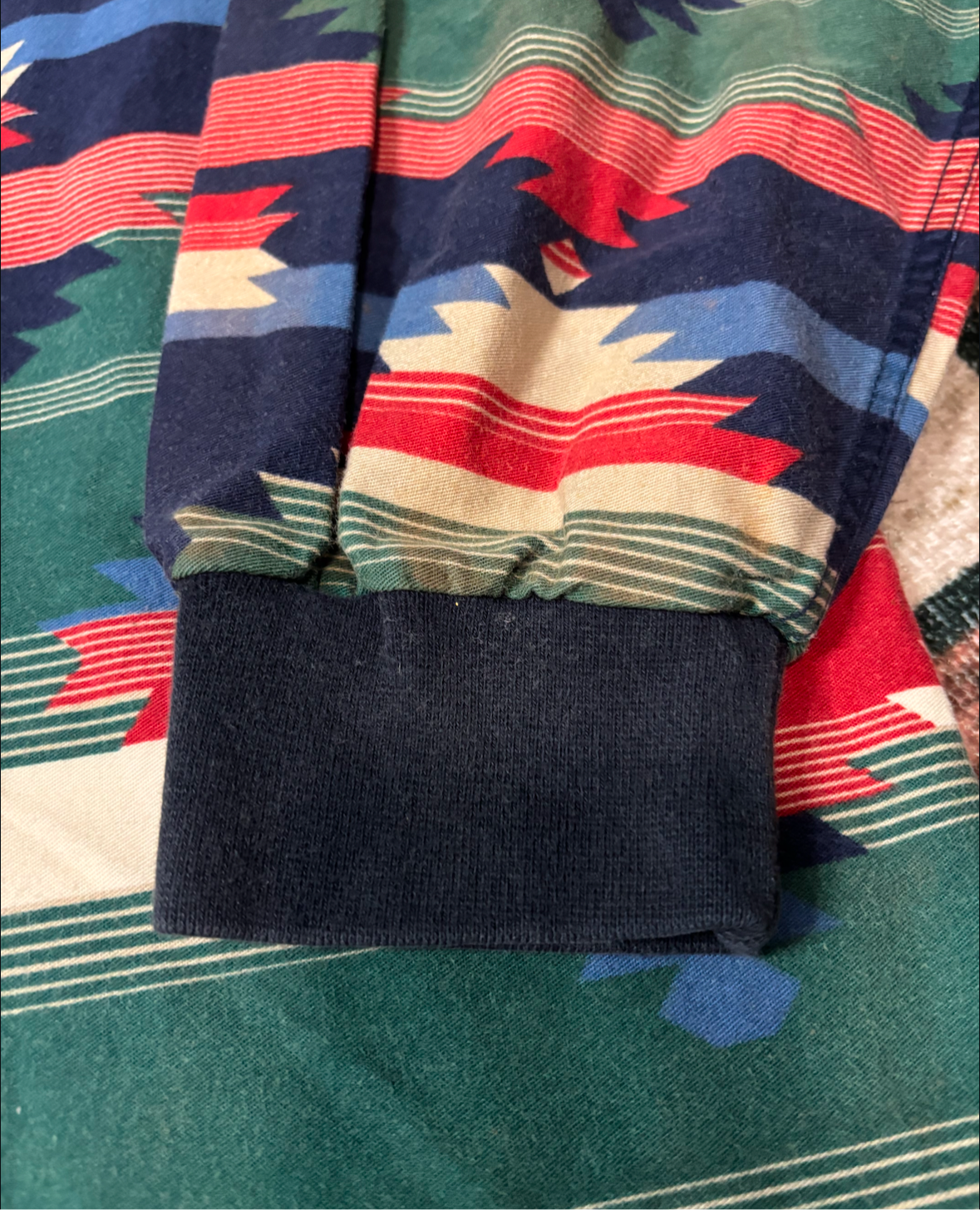 SOUTHWESTERN AZTEC QUARTER BUTTON UP *VINTAGE*