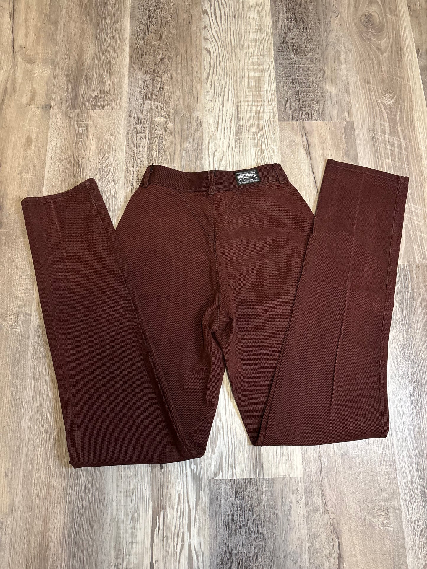 28” WINE ROUGHRIDER BAREBACK JEANS *VINTAGE*