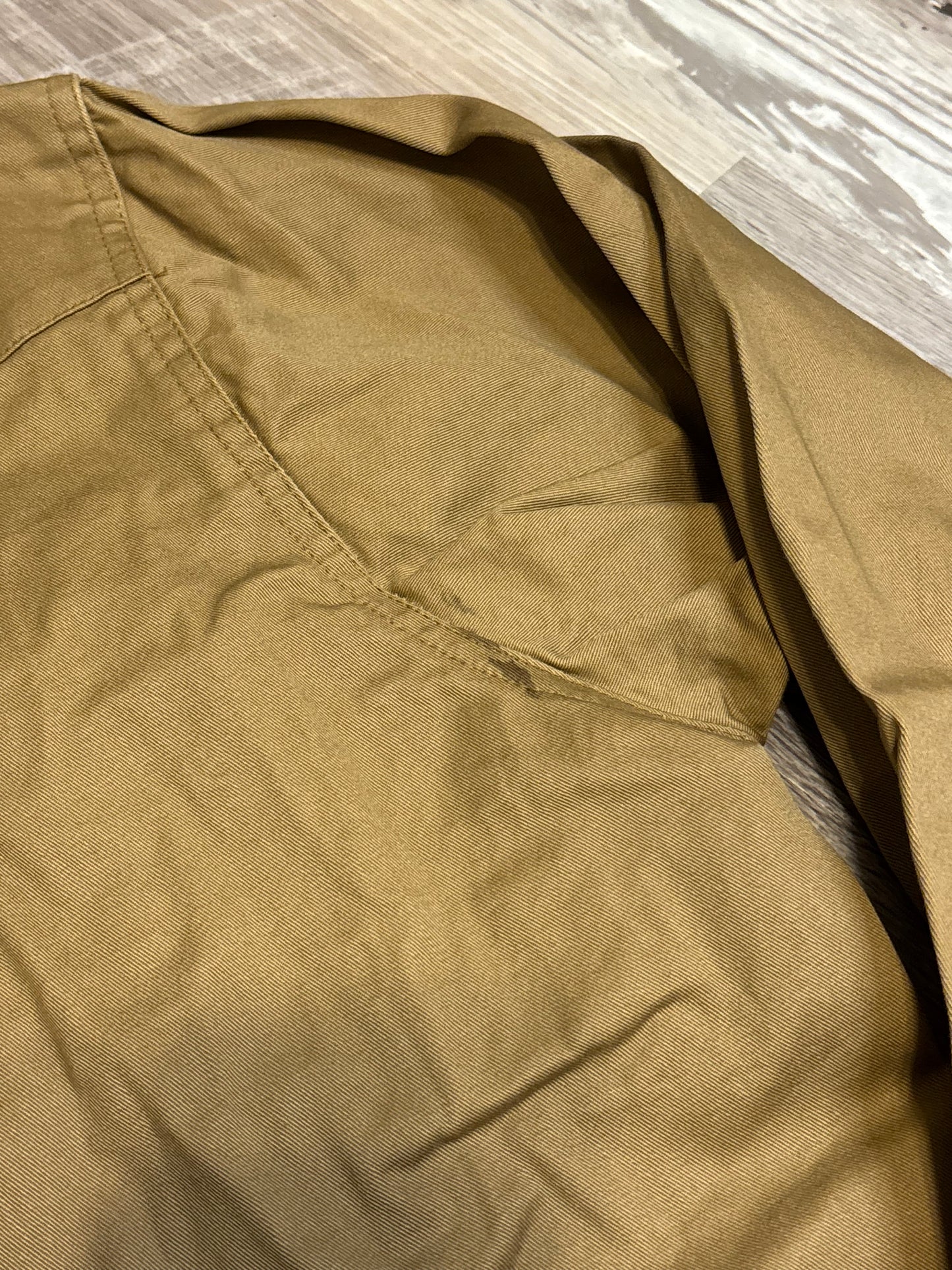 WRANGLER HEAVY DUTY KHAKI TAN PEARL SNAP SHIRT