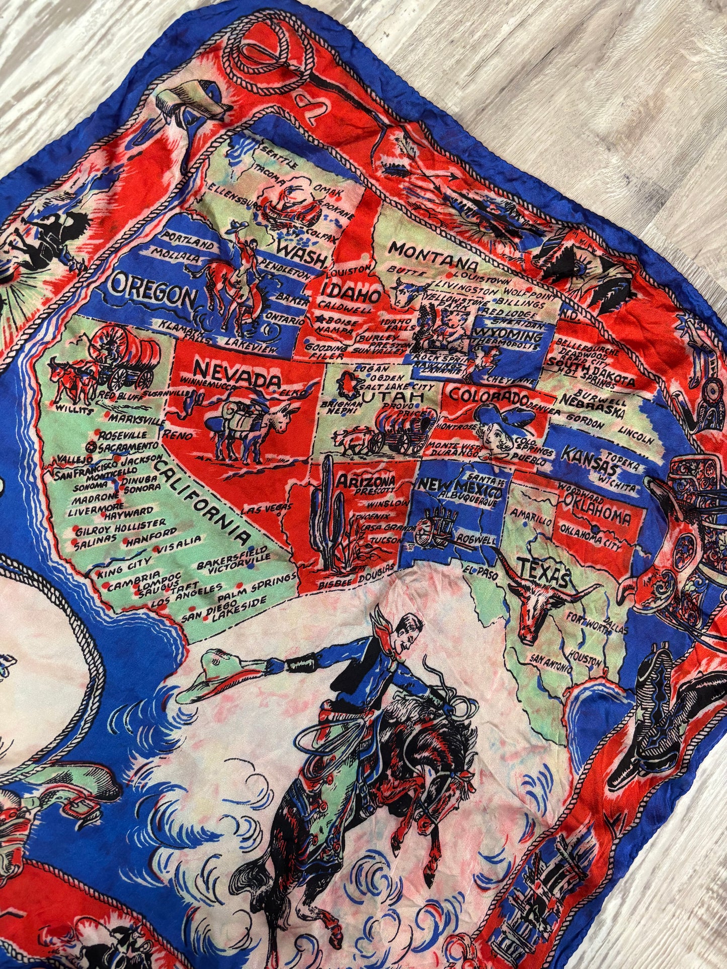 ‘50S WESTERN HANDKERCHIEF *VINTAGE*