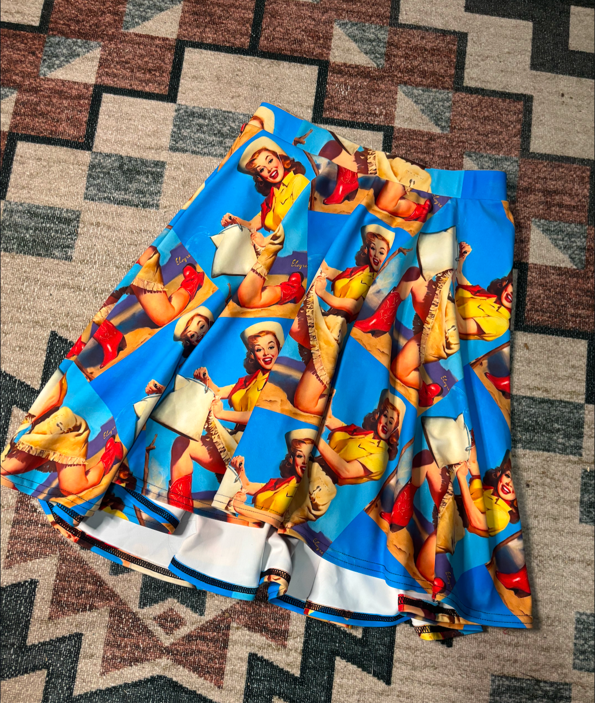 PIN UP COWGIRL SKIRT