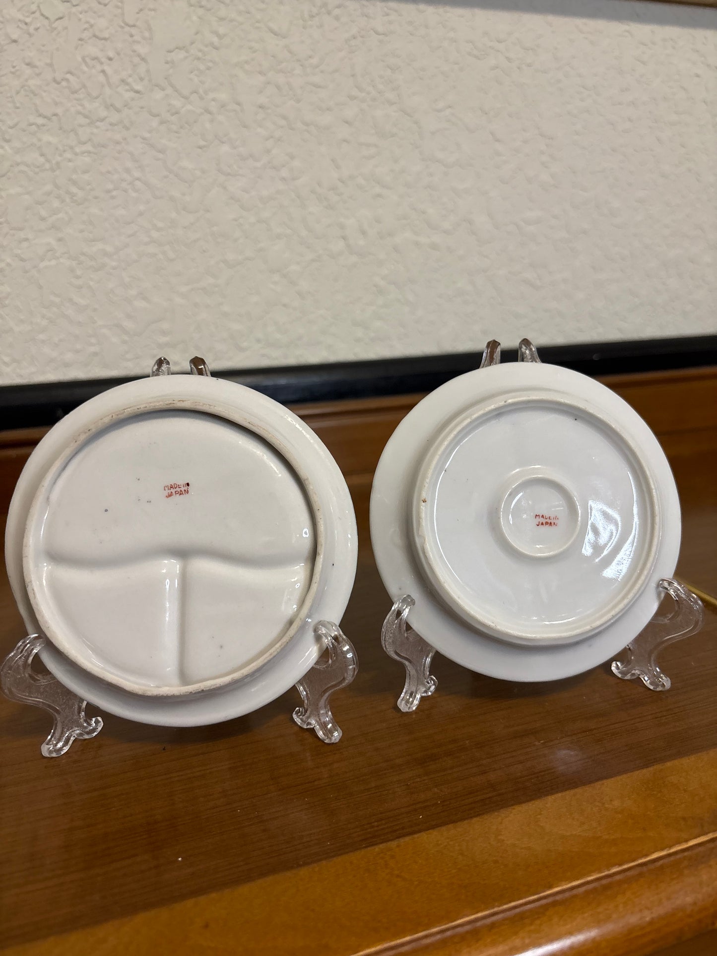 *VINTAGE* DIVIDED TRINKET RING DISH (JAPAN TEA SET PLATE)