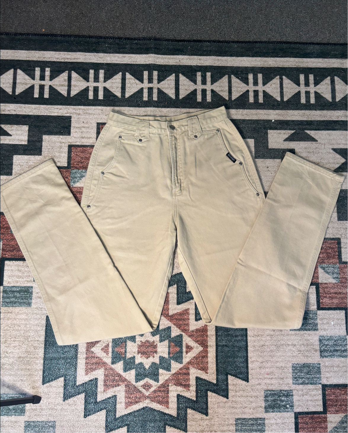 29” KHAKI ROCKIES BAREBACK JEANS *VINTAGE*