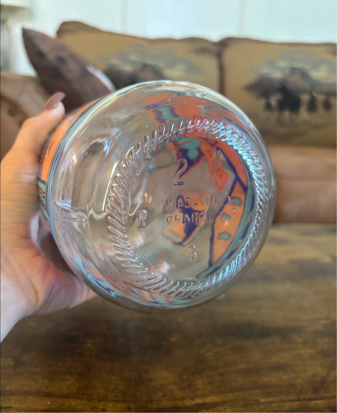 RARE PRINT ARIZONA PISTACHIO CO. LE PARFAIT 2L JAR *VINTAGE*