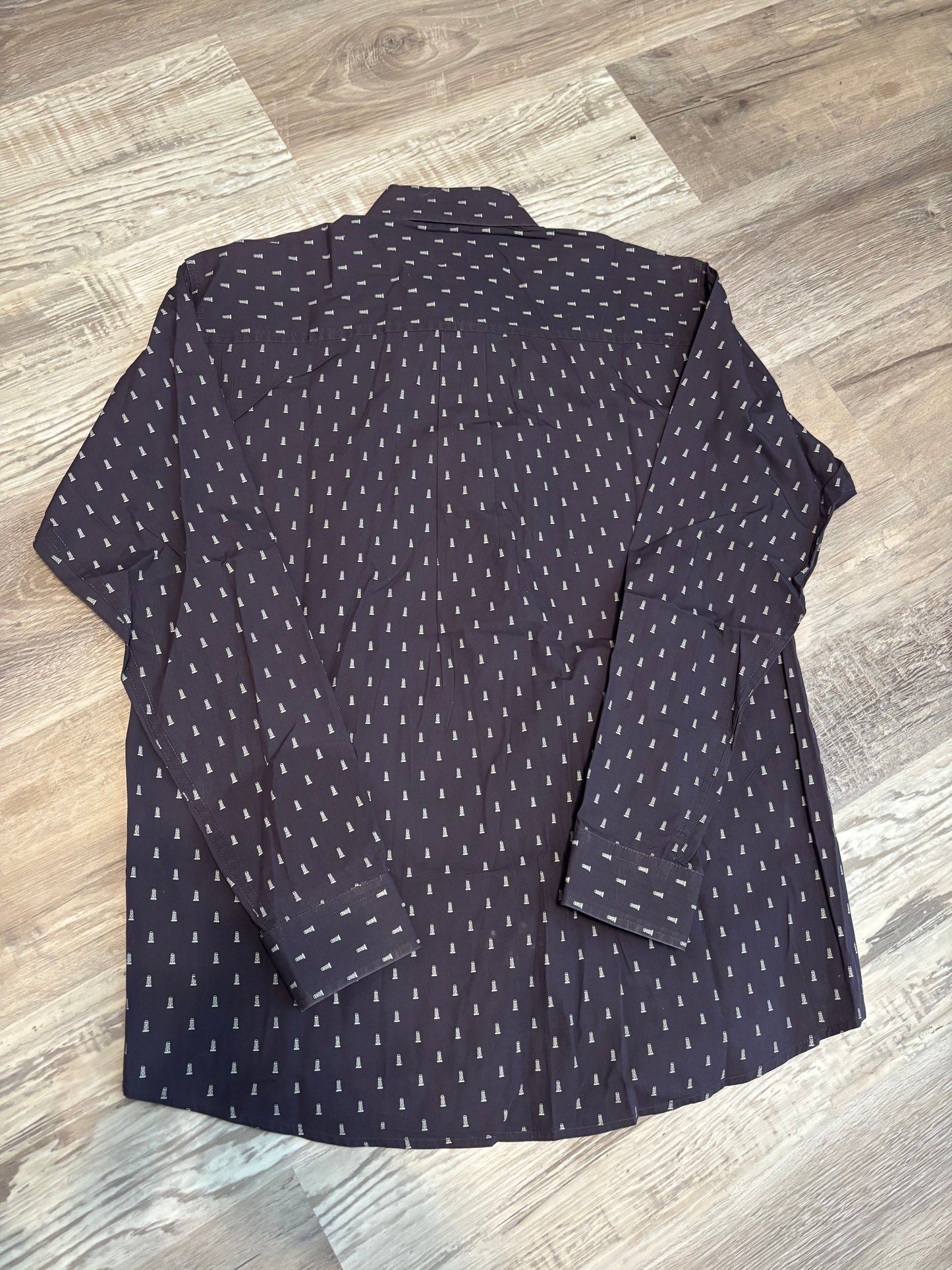 NAVY/LIGHTHOUSE PAISLEY CINCH BUTTON UP SHIRT