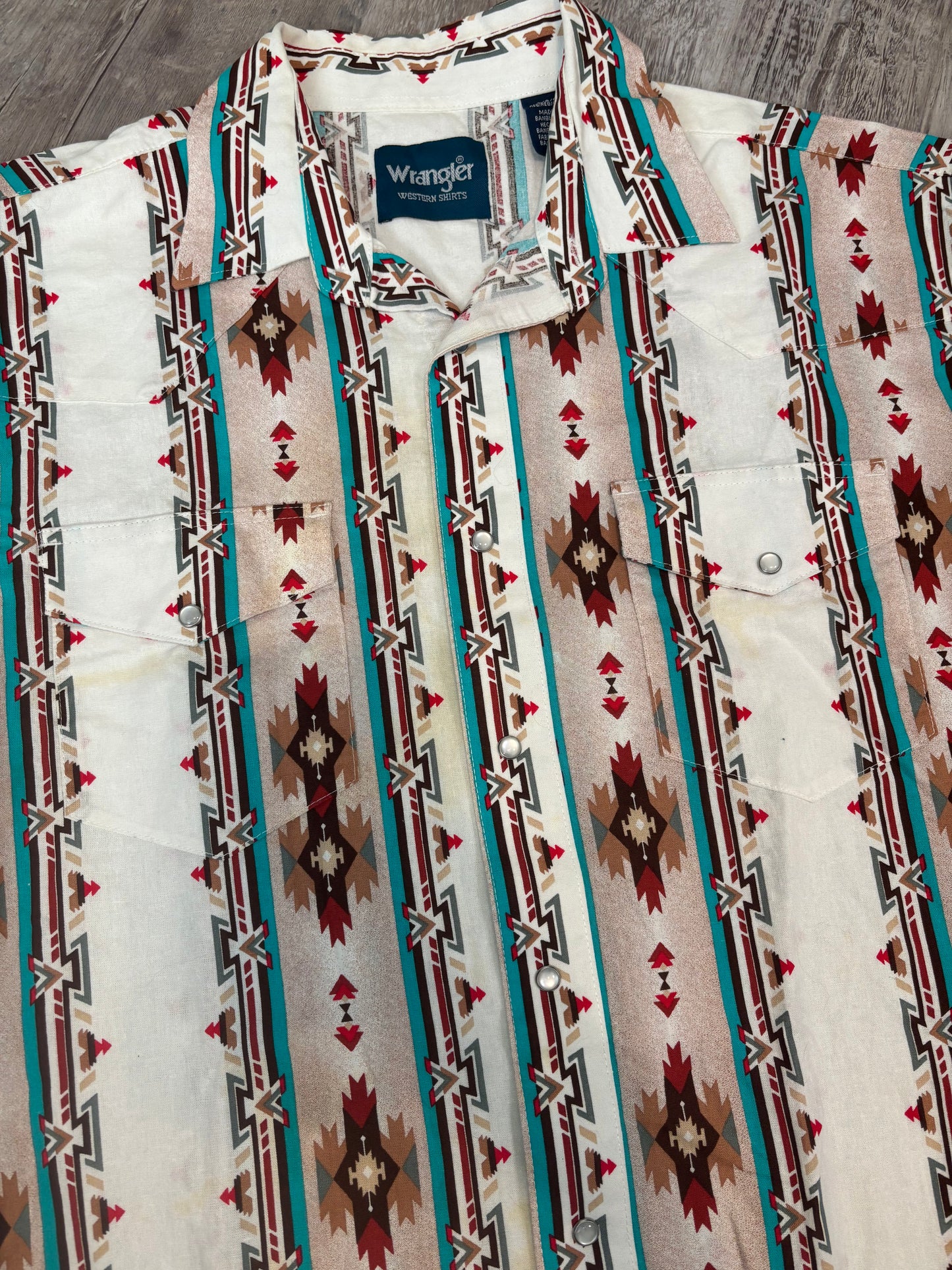 AZTEC WRANGLER PEARL SNAP *VINTAGE*
