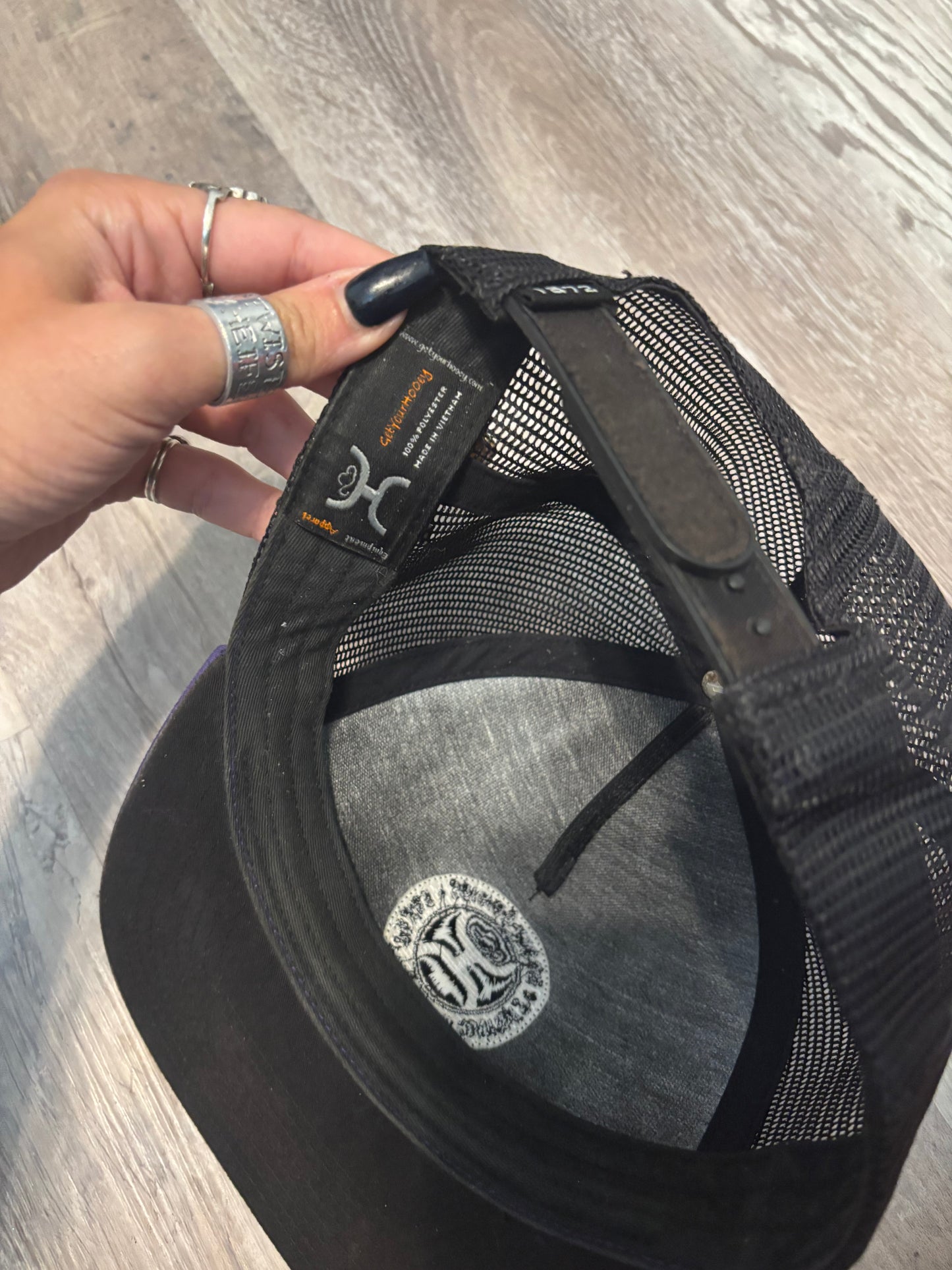 PURPLE HOOEY BRAND TRUCKER SNAPBACK HAT