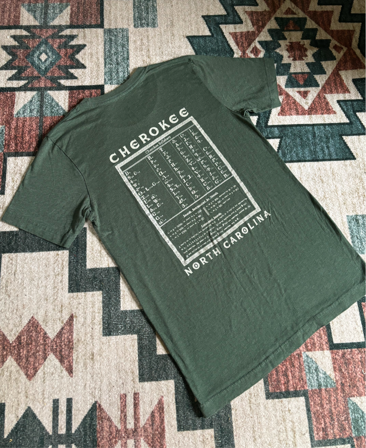 CHEROKEE ALPHABET NORTH CAROLINA TEE