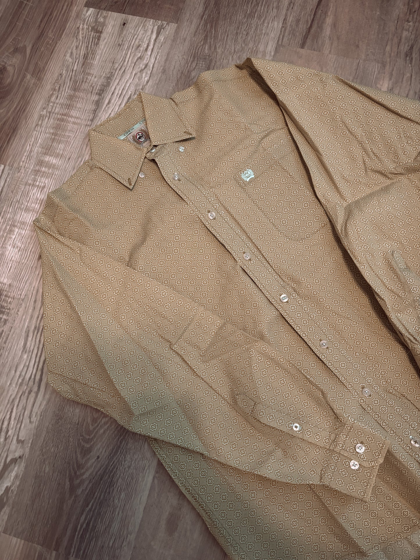 LIME GREEN CINCH BUTTON UP SHIRT