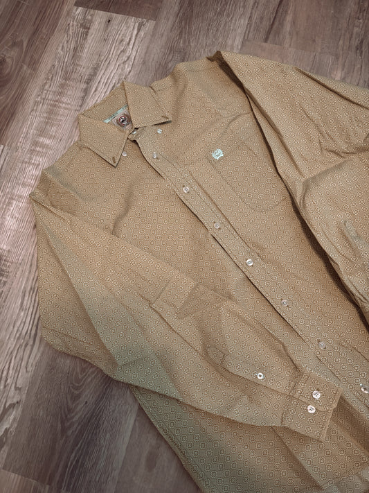 LIME GREEN CINCH BUTTON UP SHIRT