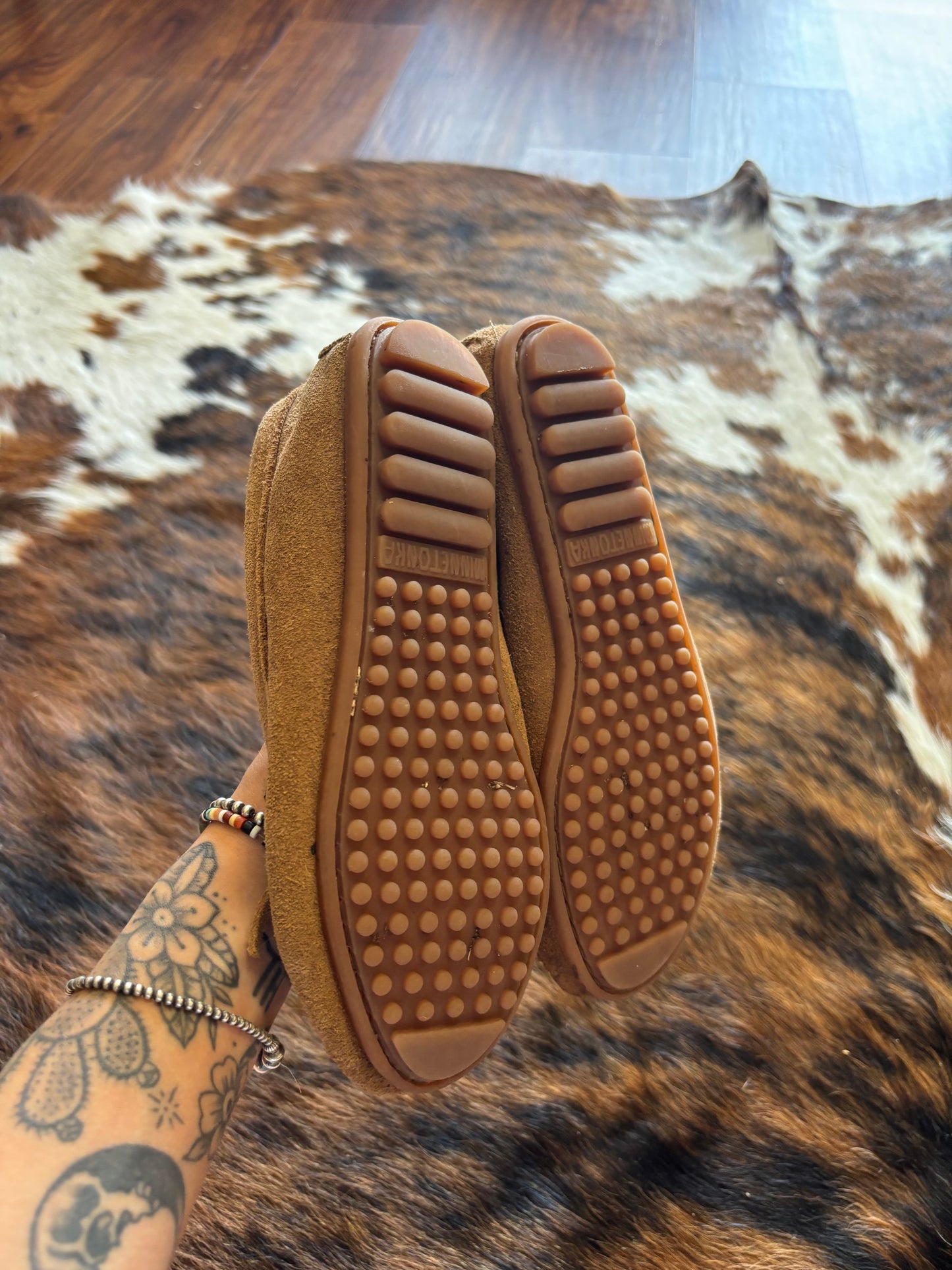 *VINTAGE* WOMENS 5.5 KILTY MINNETONKA MOCCASINS SHOES