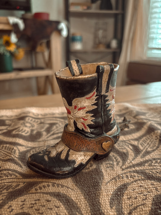 SMALL BOOT VASE