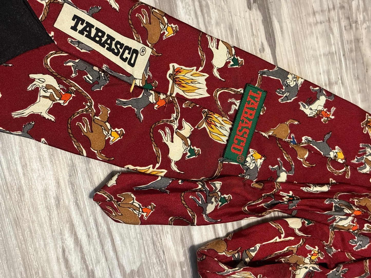 TABASCO BRONC RODEO SILK NECK TIE