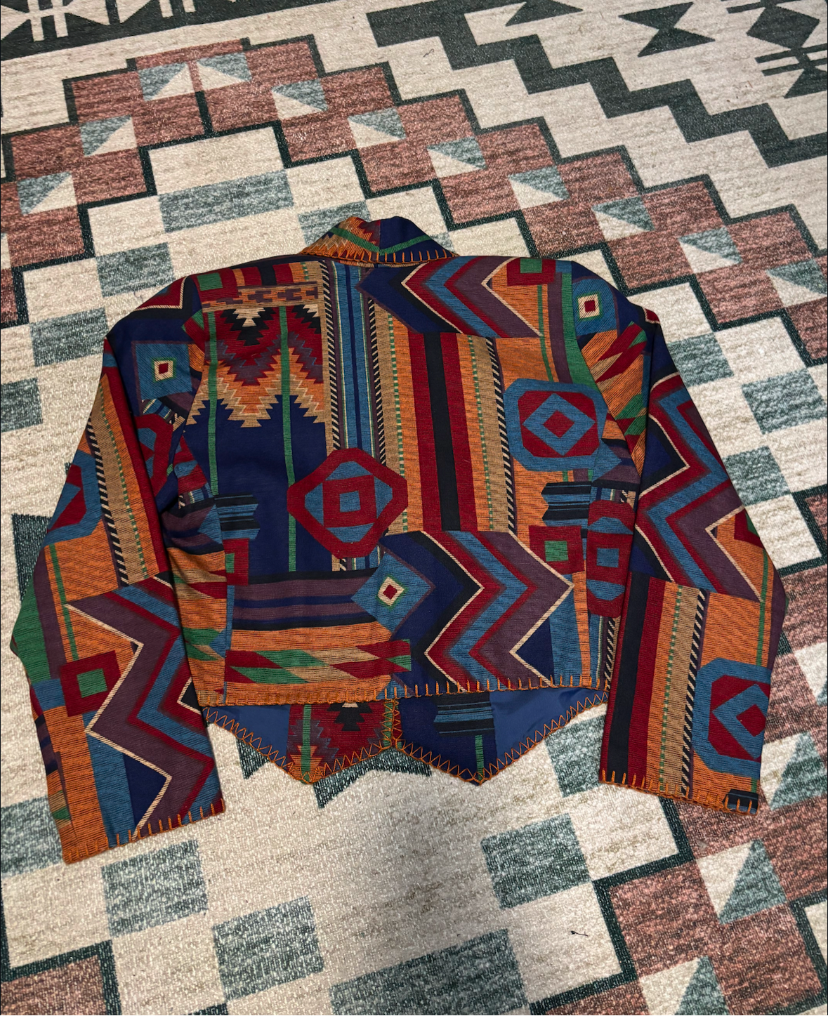 RHONDA STARK SOUTHWESTERN AZTEC BLAZER *VINTAGE*