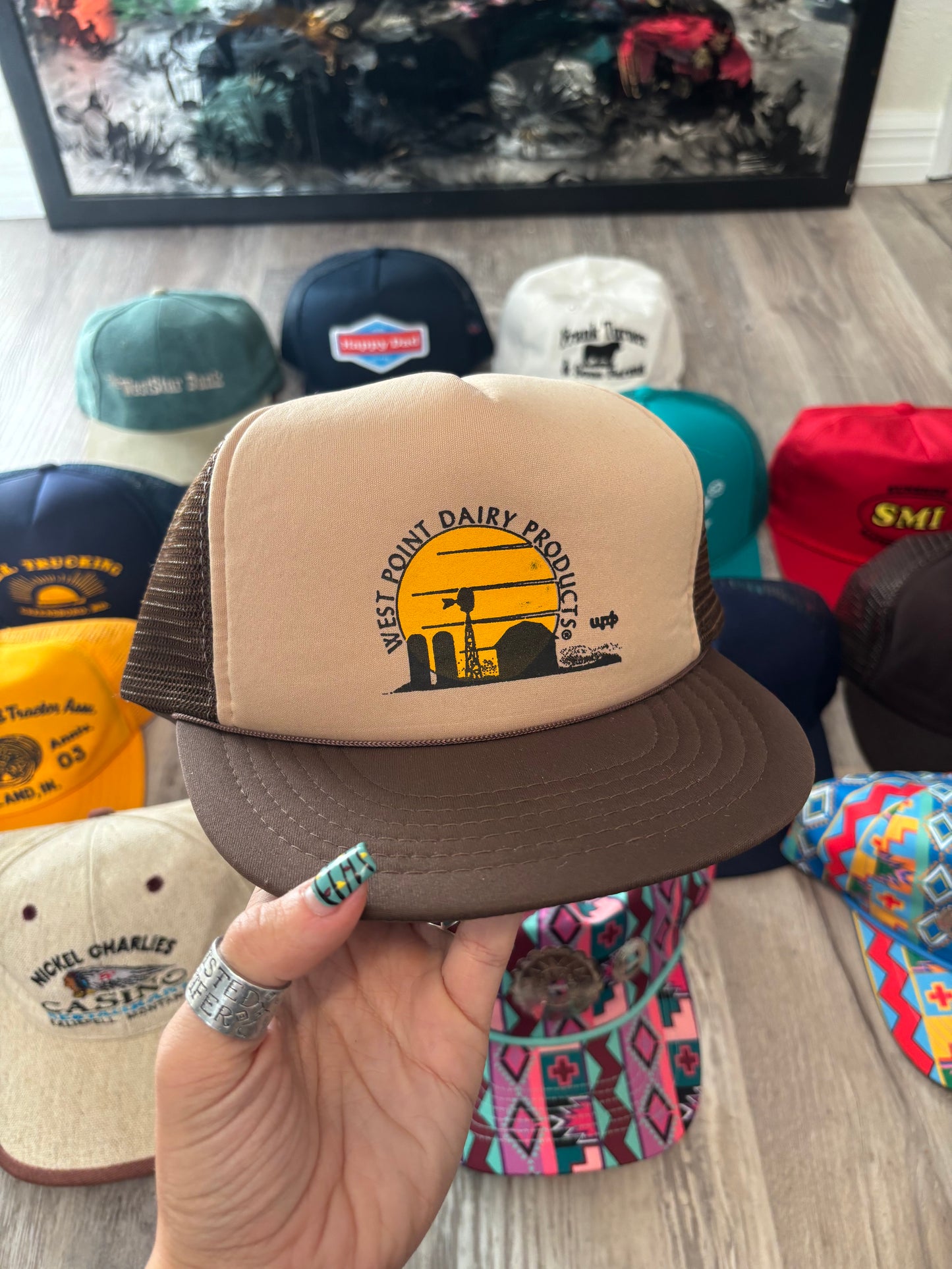 *VINTAGE* WEST POINT DAIRY TRUCKER HAT