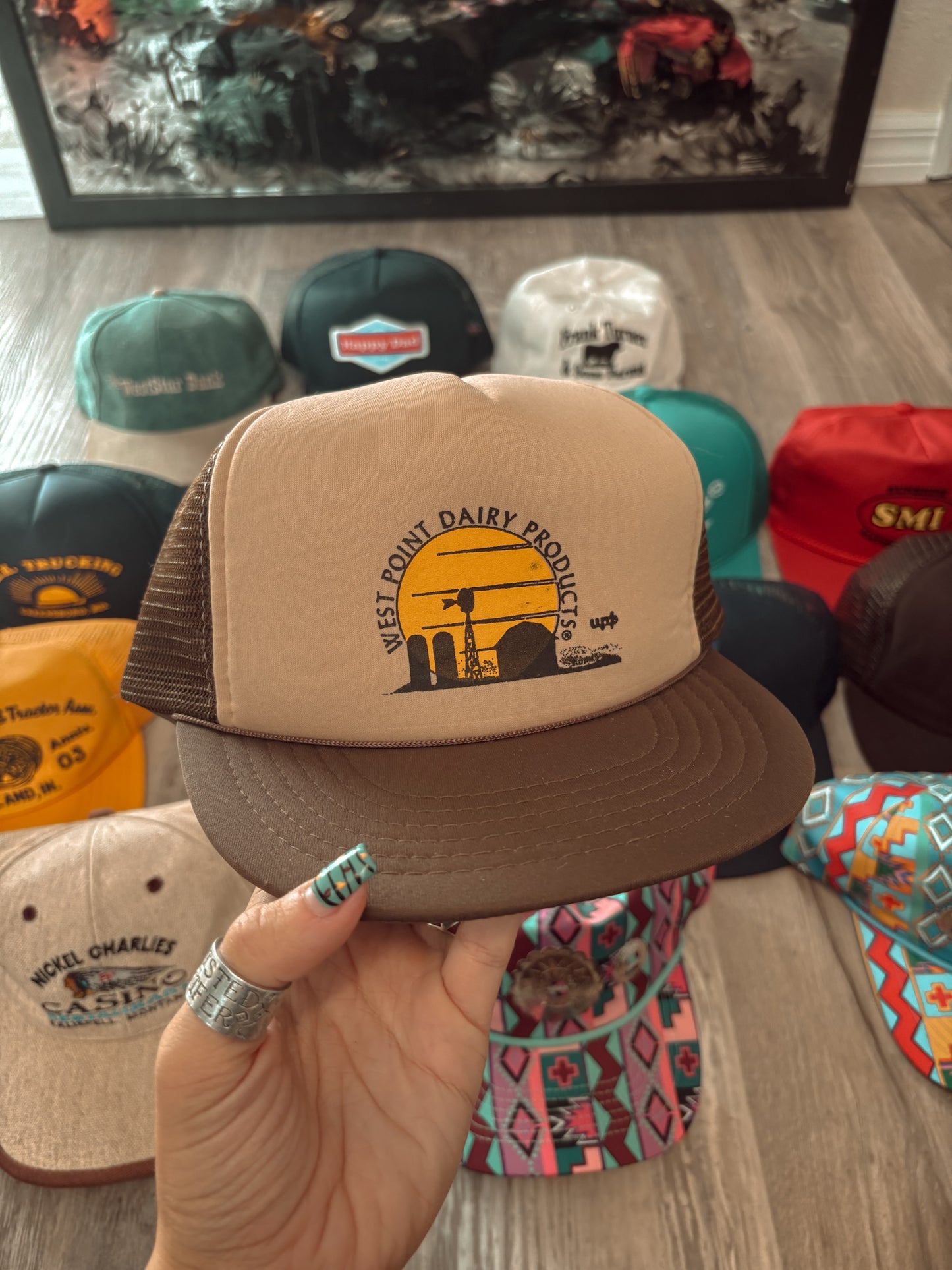 *VINTAGE* WEST POINT DAIRY TRUCKER HAT