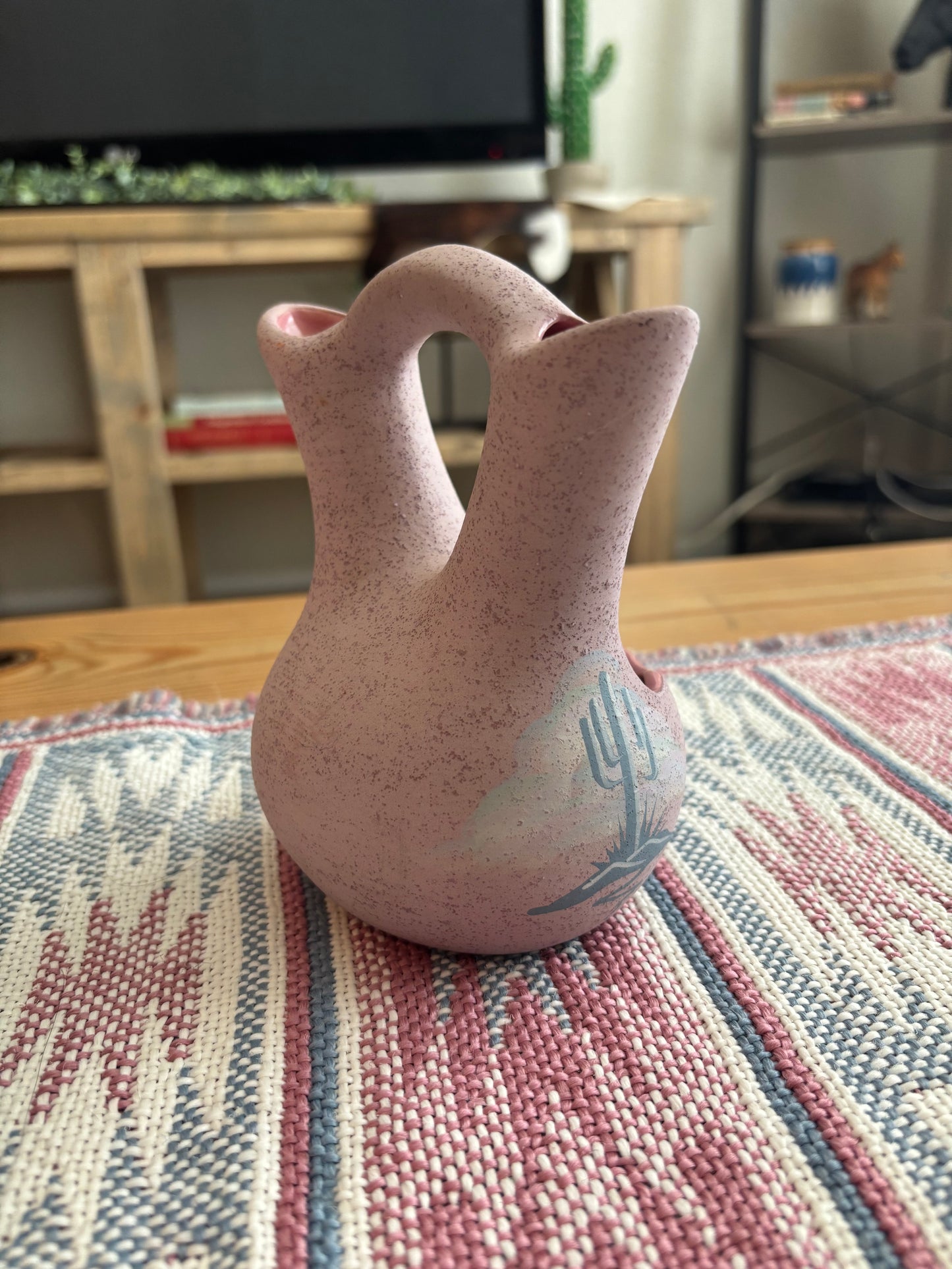 PURPLE CACTUS DINÉ UNITY VASE *VINTAGE*