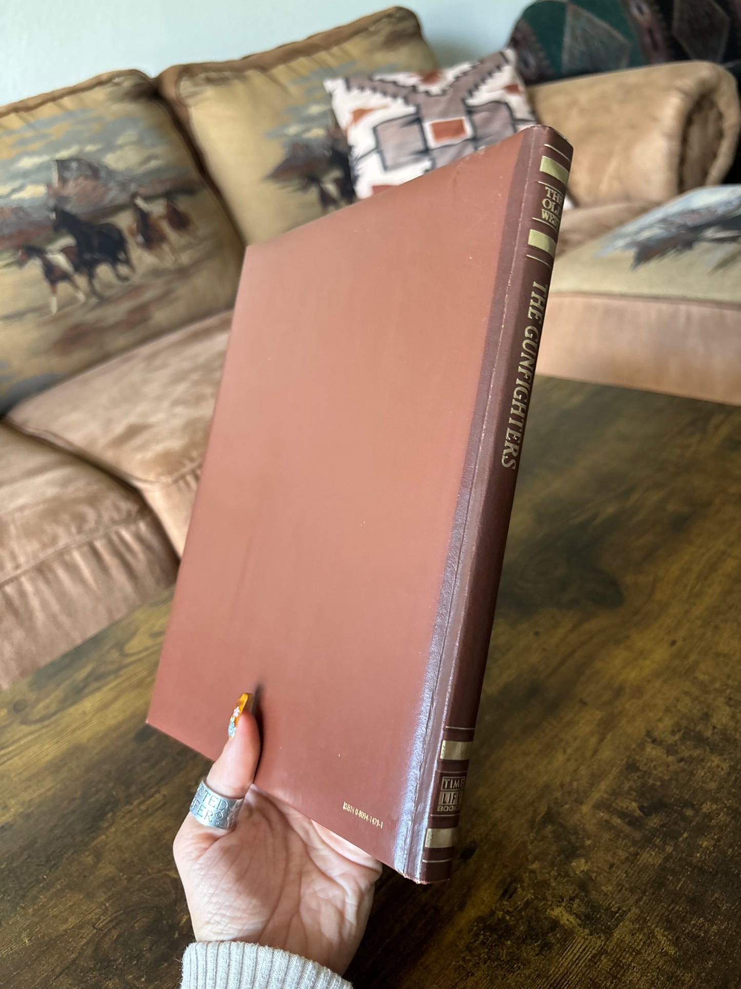 *VINTAGE* THE GUNSLINGERS LEATHER COVER TIME LIFE OLD WEST BOOK