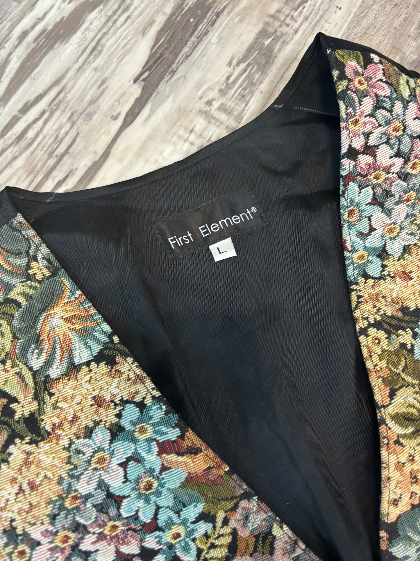 FLORAL TAPESTRY VEST *VINTAGE*