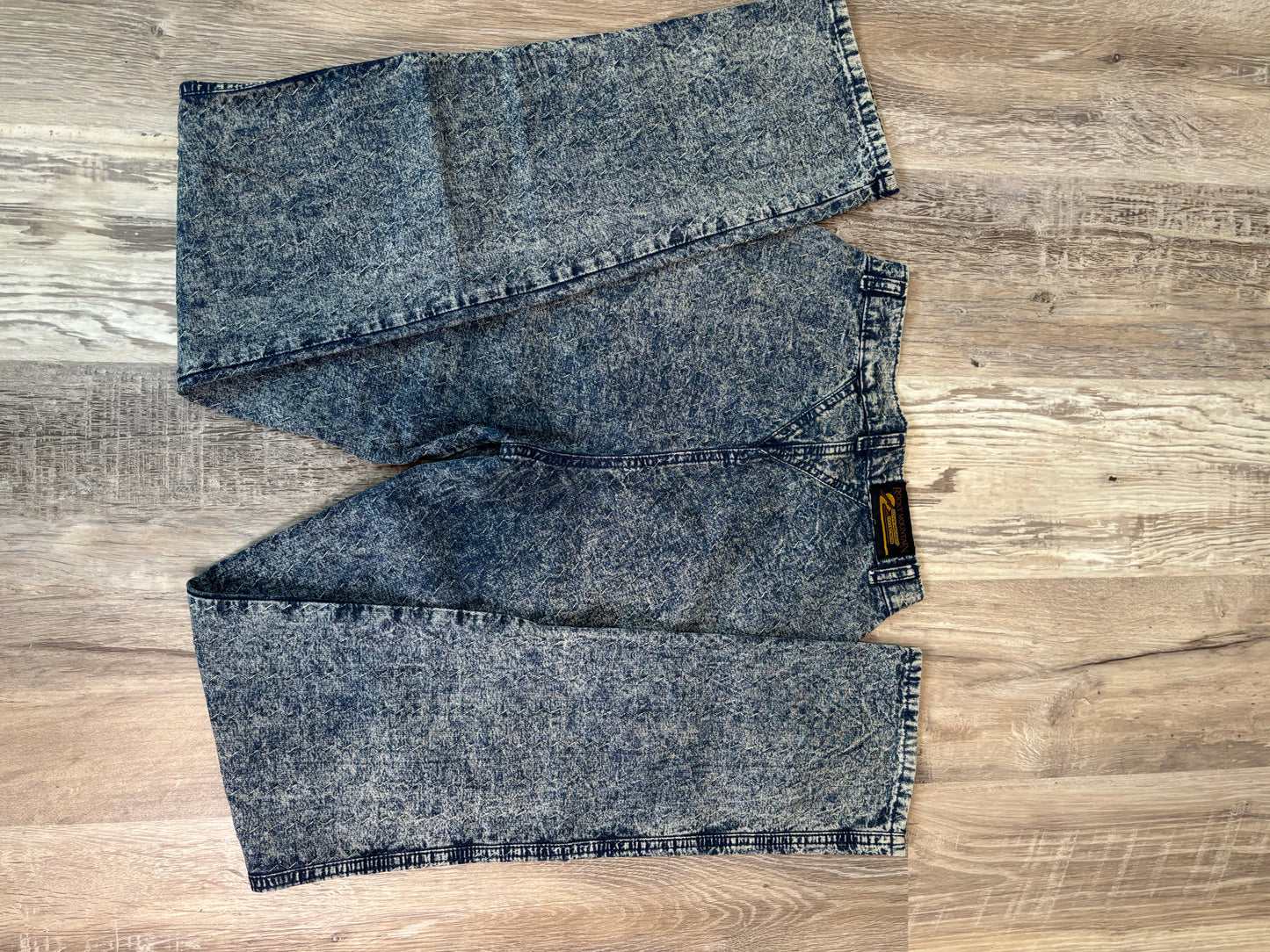 24" ACID WASH ROCKY MOUNTAIN BAREBACK JEANS *VINTAGE*