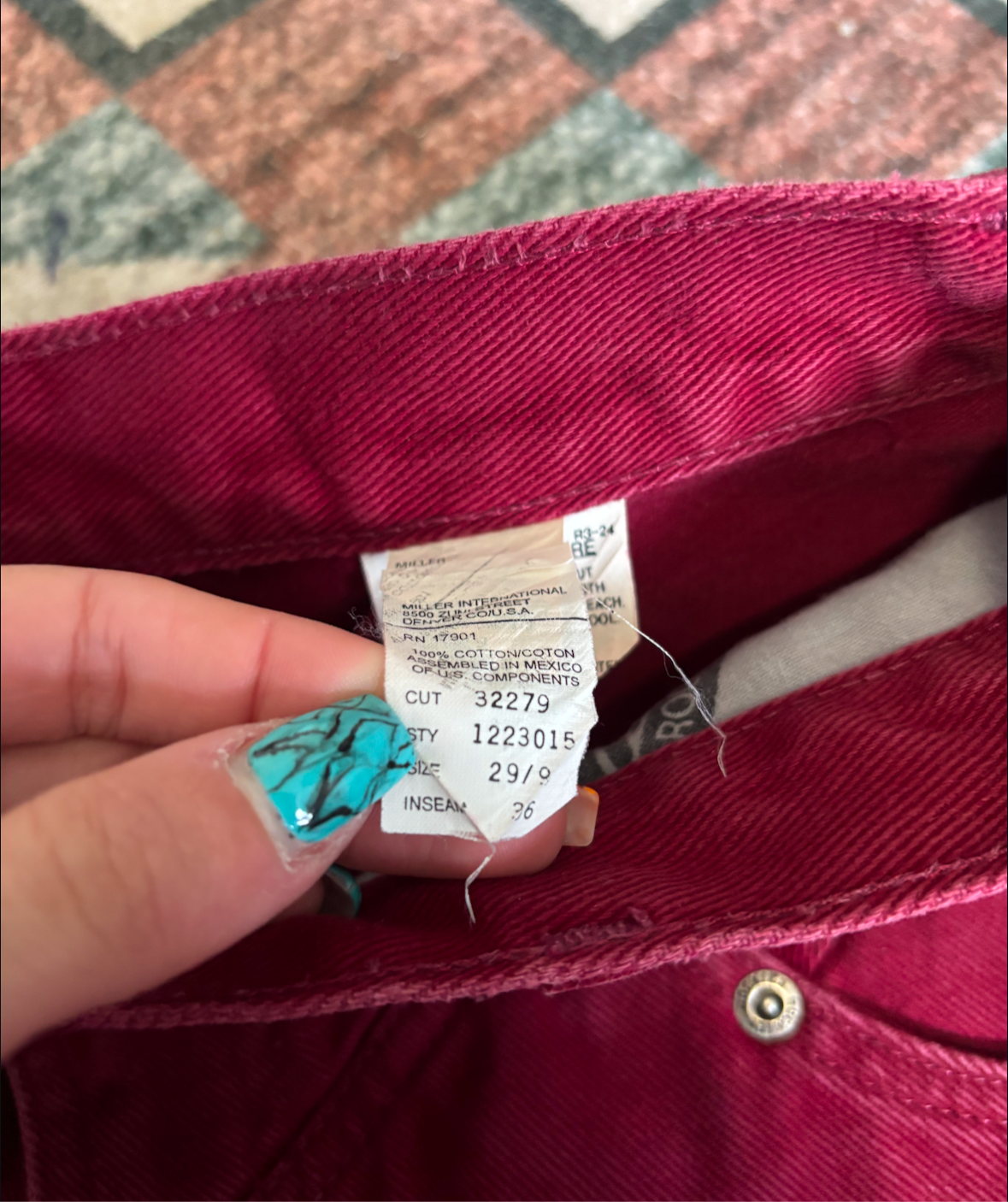 26” RED ROCKIES BAREBACK JEANS *VINTAGE*