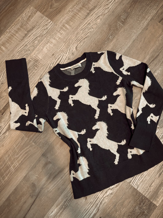 HORSES CREWNECK SWEATER