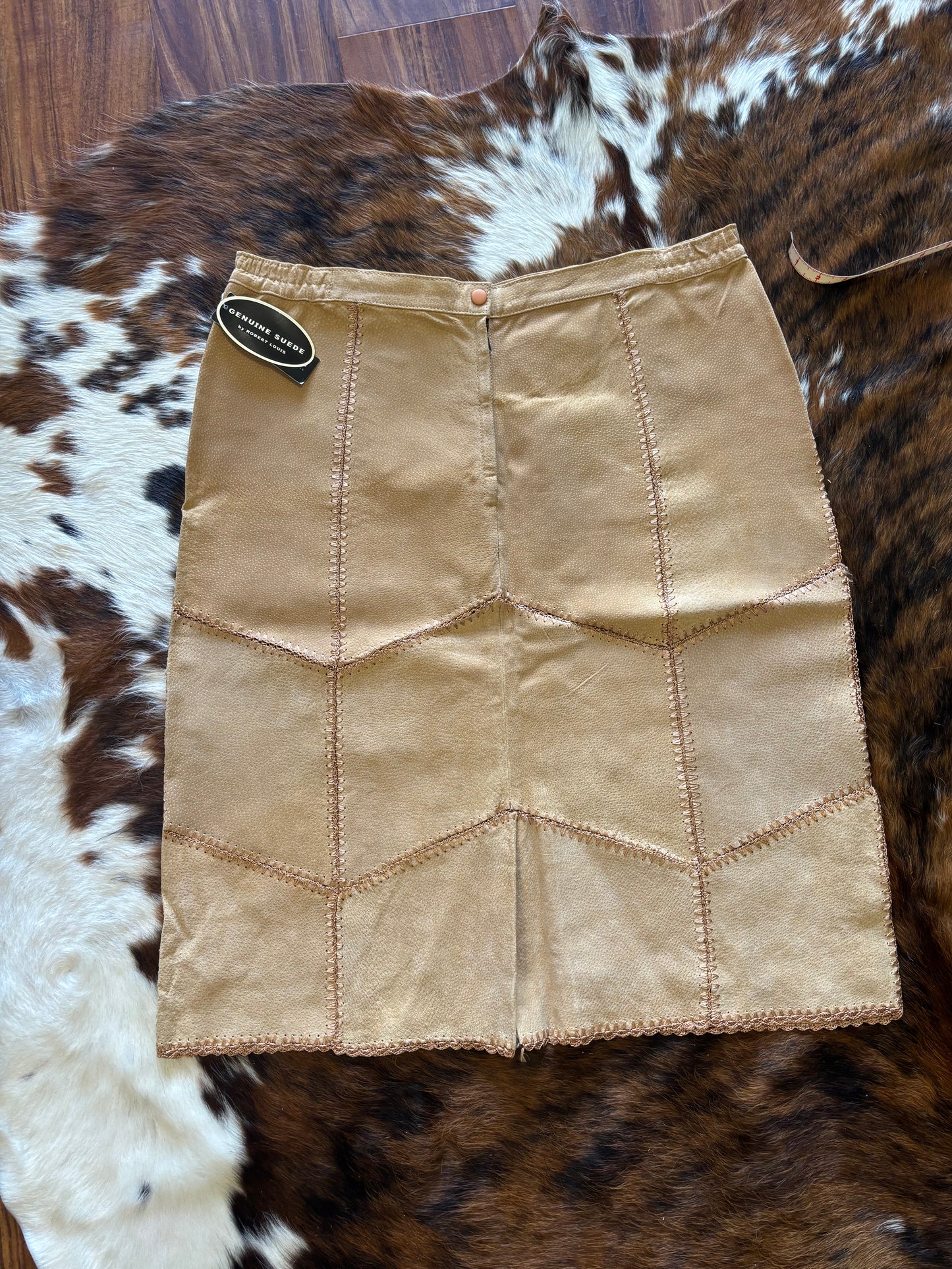*VINTAGE*DEADSTOCK* 39” GENUINE SUEDE SKIRT