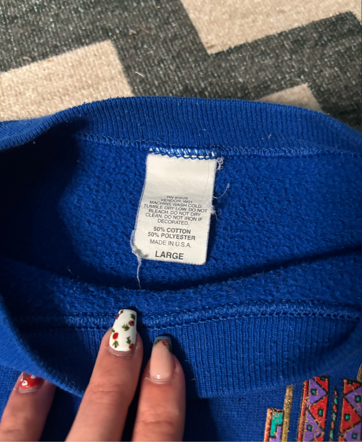 MORNING SUN NATIVE SWEATSHIRT PULLOVER *VINTAGE*