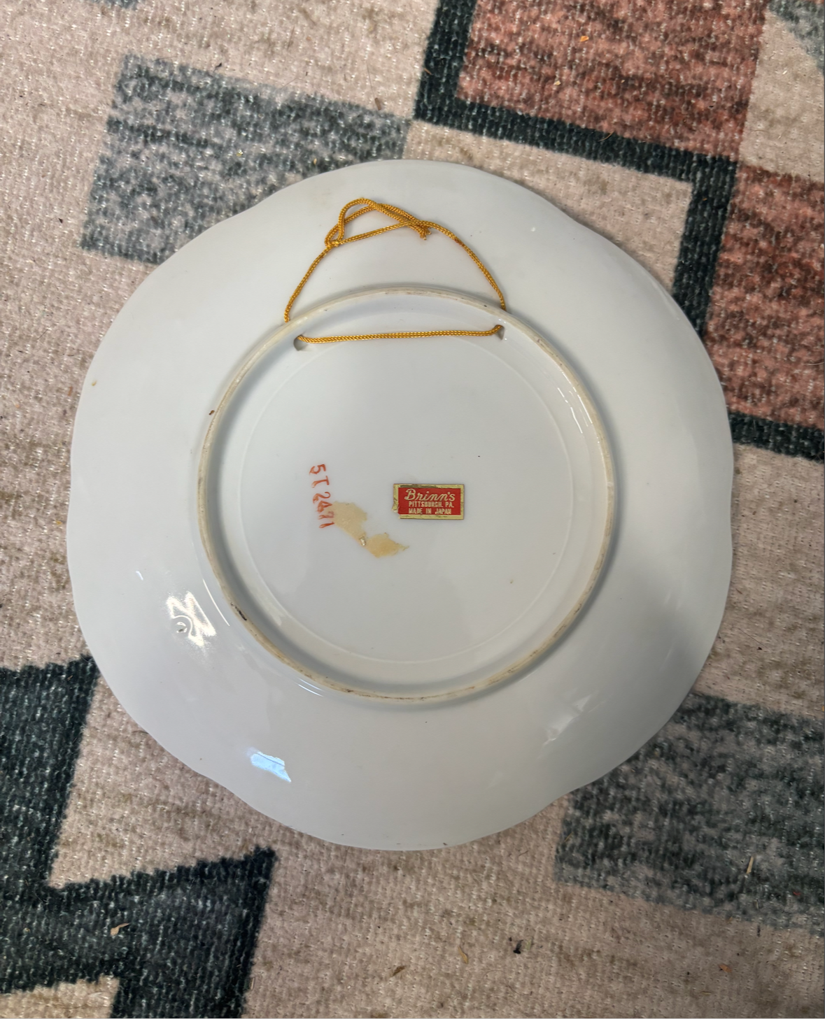 KENTUCKY BLUE GRASS STATE HORSE PLATE *VINTAGE*