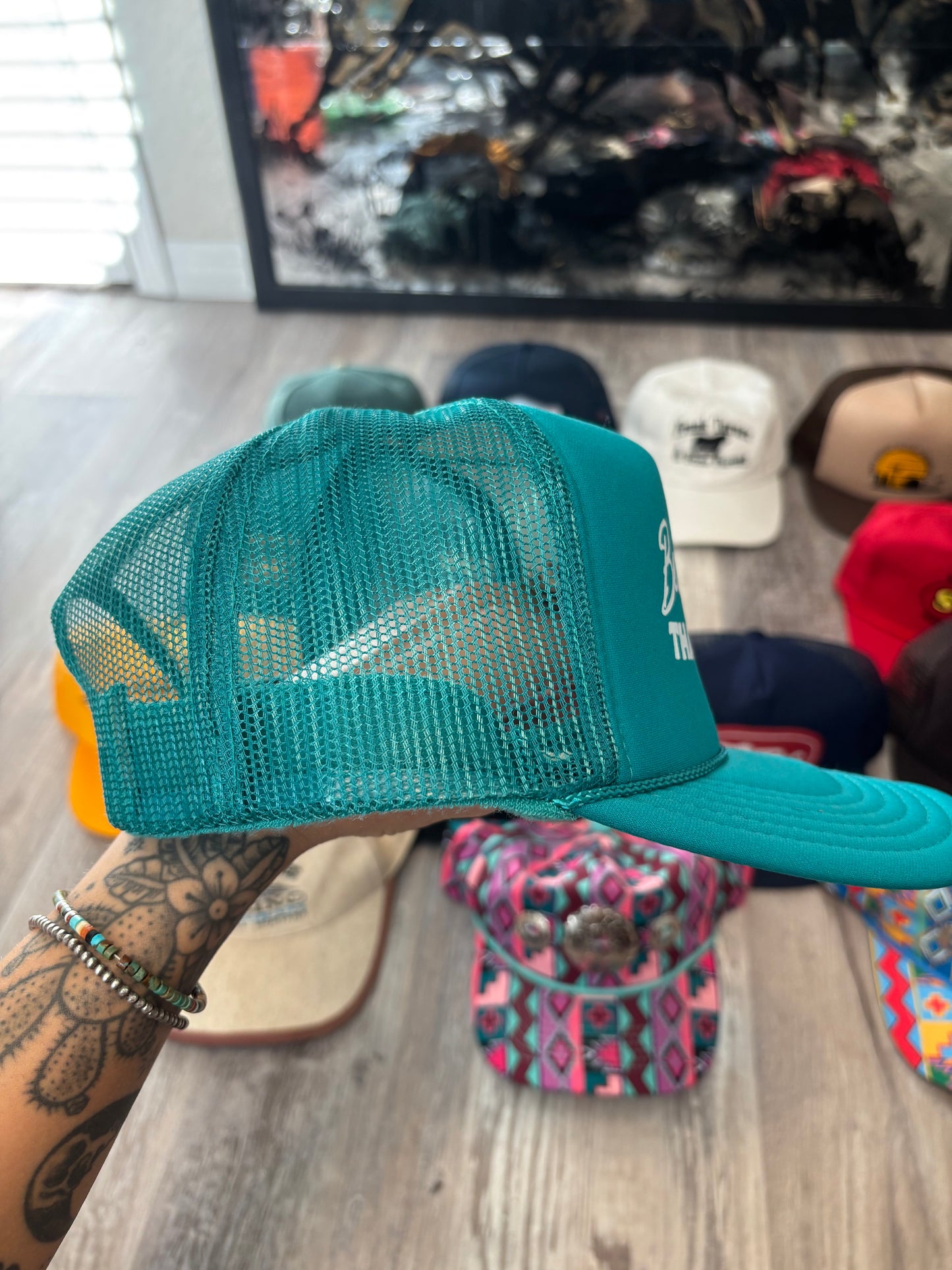 BETTER LATE THAN UGLY FOAM TRUCKER HAT