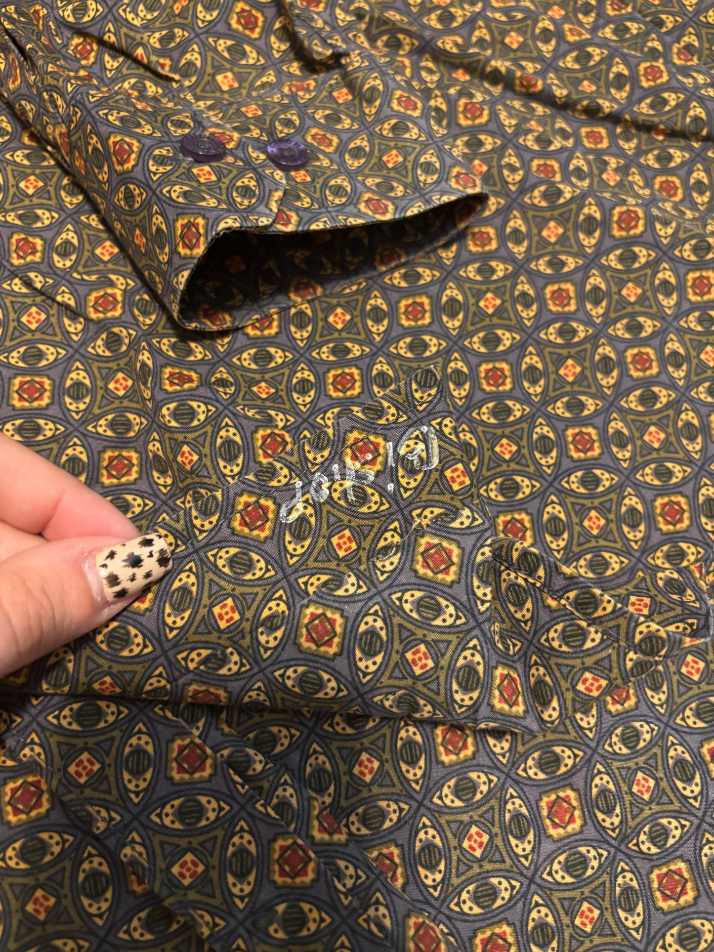 GREEN/YELLOW CINCH BUTTON UP SHIRT