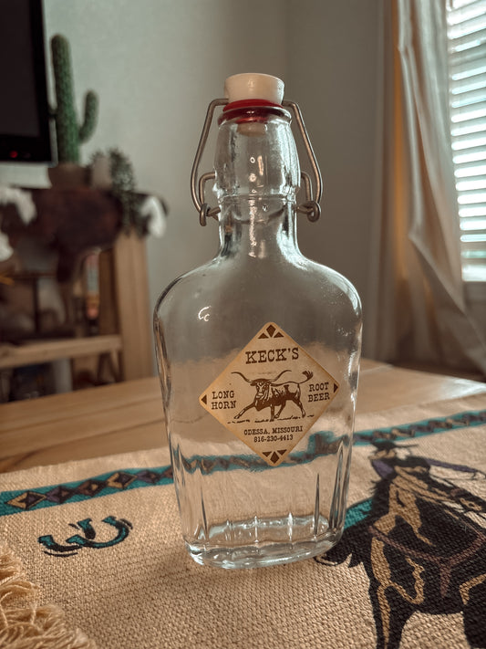 *VINTAGE* KECKS ROOT BEER SWING TOP GLASS BOTTLE