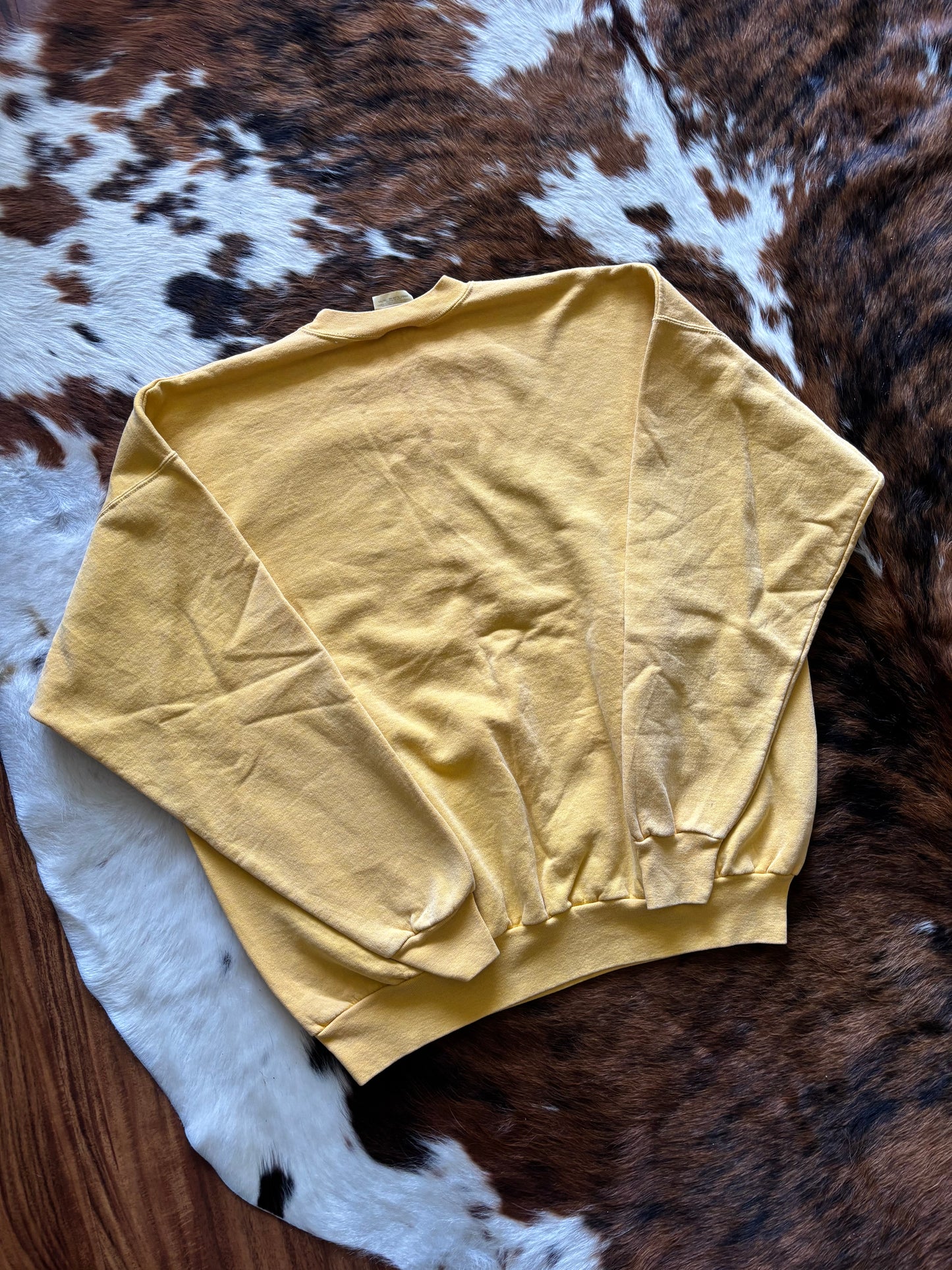 Hanes Yellow Embroidered Arizona Southwestern Sweatshirt*VINTAGE*