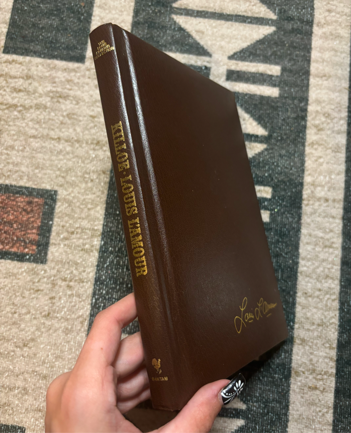 LEATHER BOUND LOUIS L’AMOUR HARDBACK BOOKS- KILLOE, FLINT, DAYBREAKERS *VINTAGE*