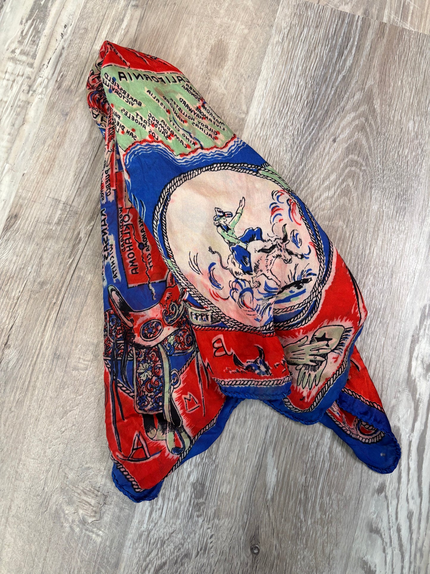 ‘50S WESTERN HANDKERCHIEF *VINTAGE*