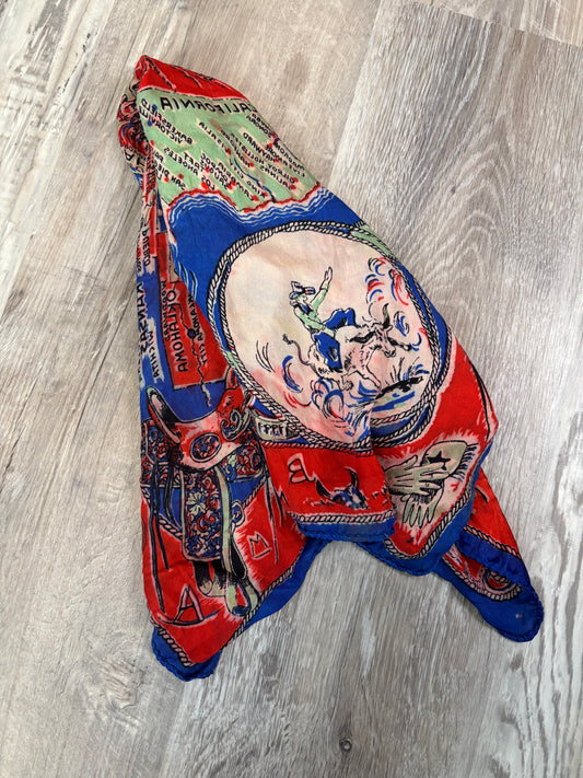 ‘50S WESTERN HANDKERCHIEF *VINTAGE*