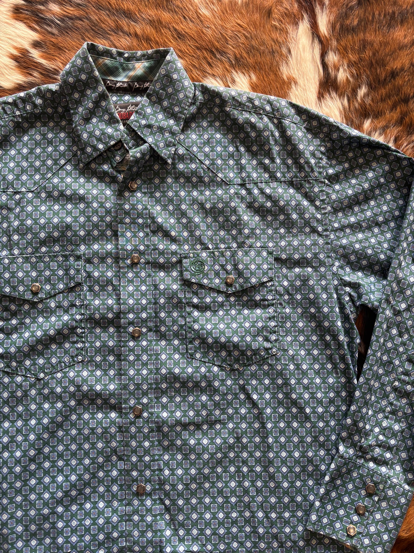 WRANGLER GEORGE STRAIT TROUBADOUR LONG SLEEVE PEARL SNAP SHIRT