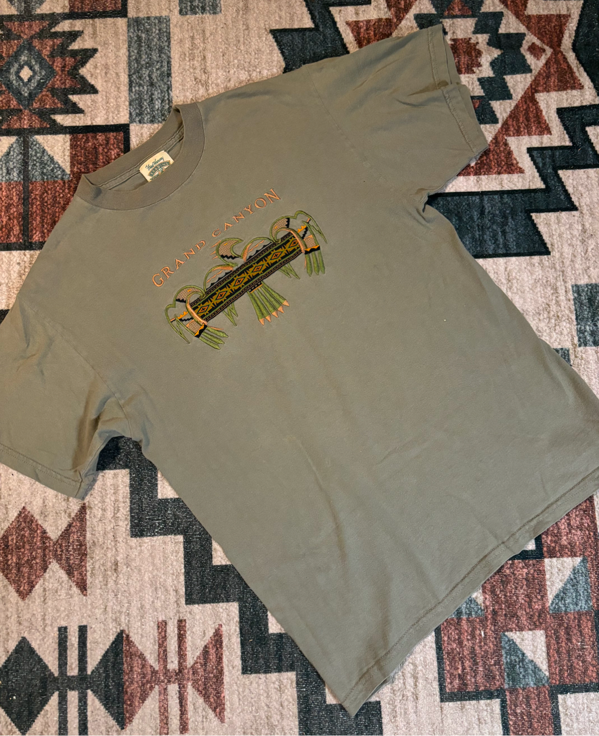 EMBROIDERED GRAND CANYON THUNDERBIRD TEE *VINTAGE*