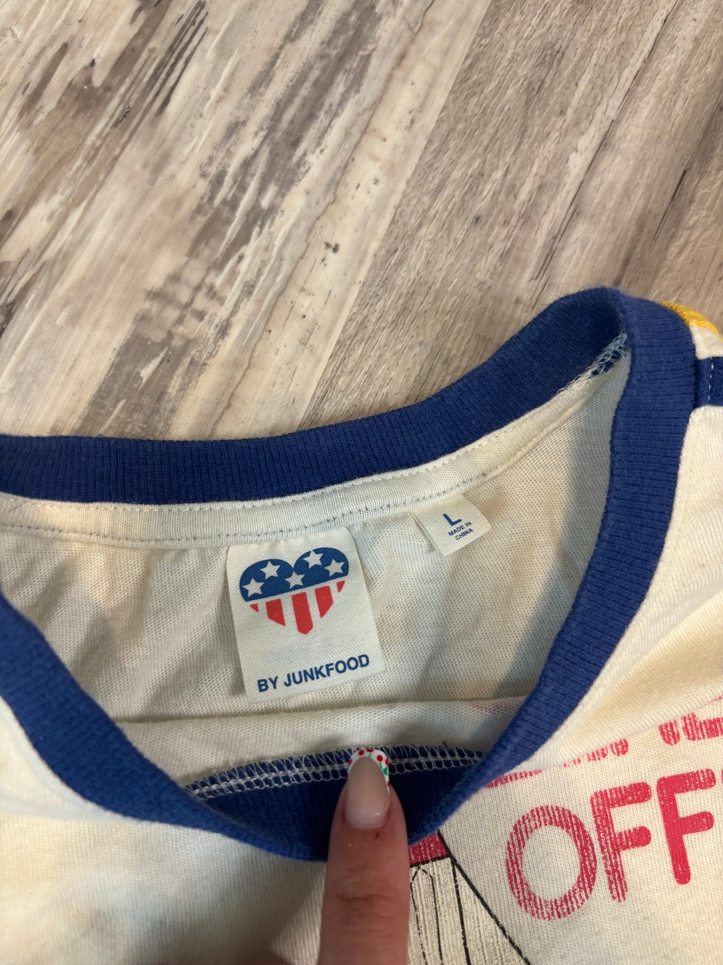 JUNKFOOD MISSILE COMMAND ATARI RINGER TEE *VINTAGE*