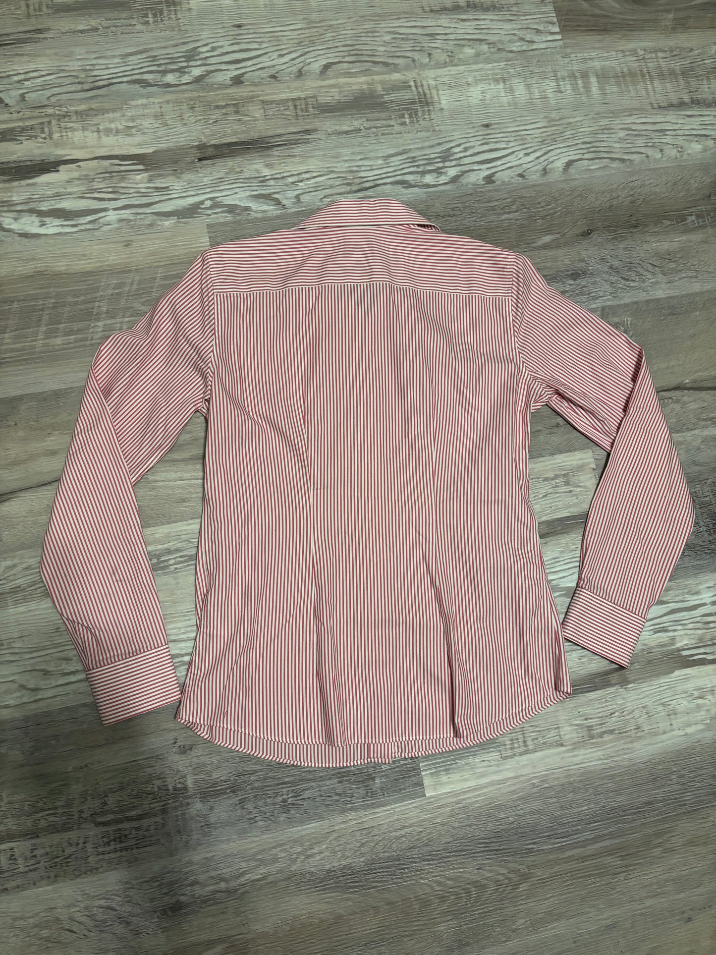 LANDS’ END PIN STRIPE BUTTON UP