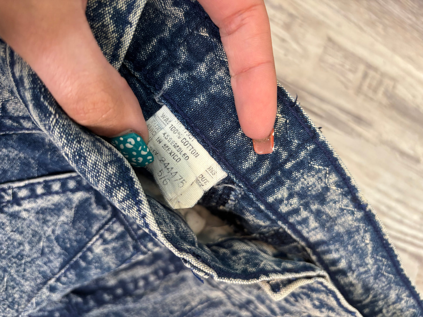 24" ACID WASH ROCKY MOUNTAIN BAREBACK JEANS *VINTAGE*