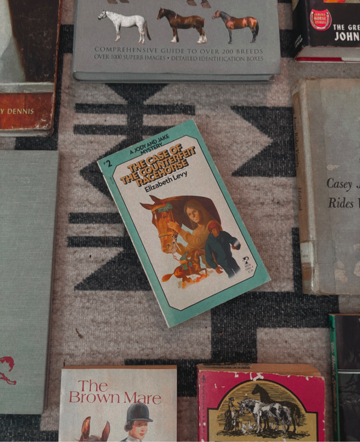 THE COUNTERFEIT RACEHORSE PAPERBACK BOOK BY ELIZABETH LEVY *VINTAGE*