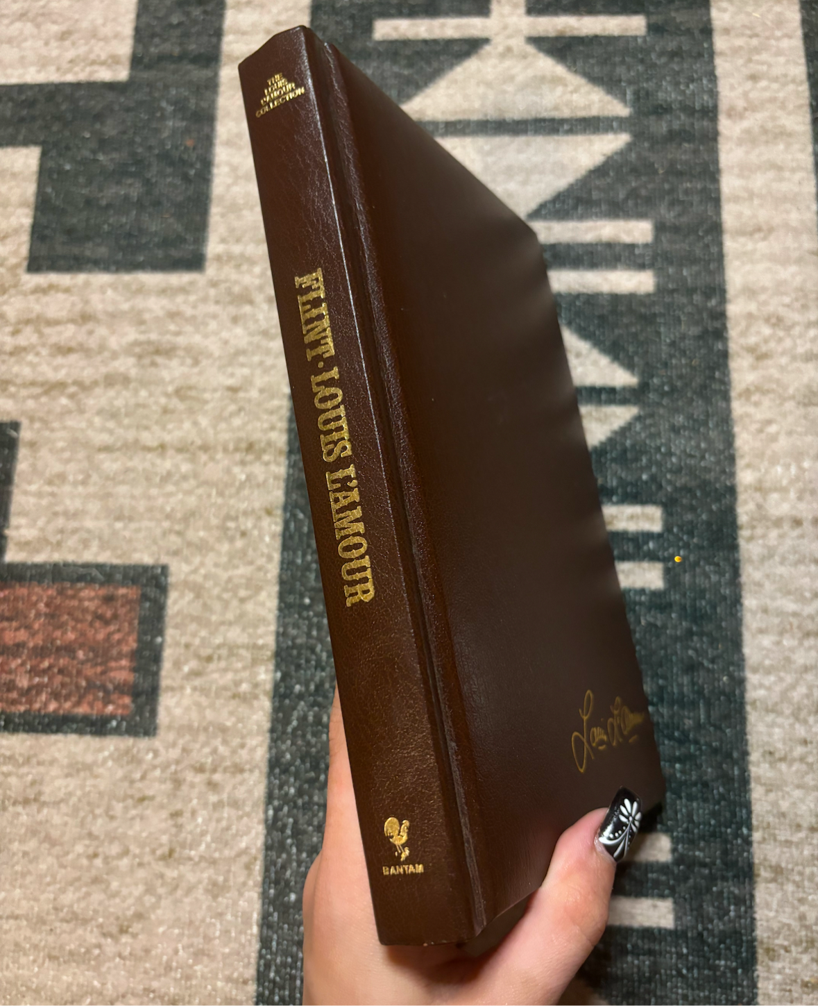 LEATHER BOUND LOUIS L’AMOUR HARDBACK BOOKS- KILLOE, FLINT, DAYBREAKERS *VINTAGE*