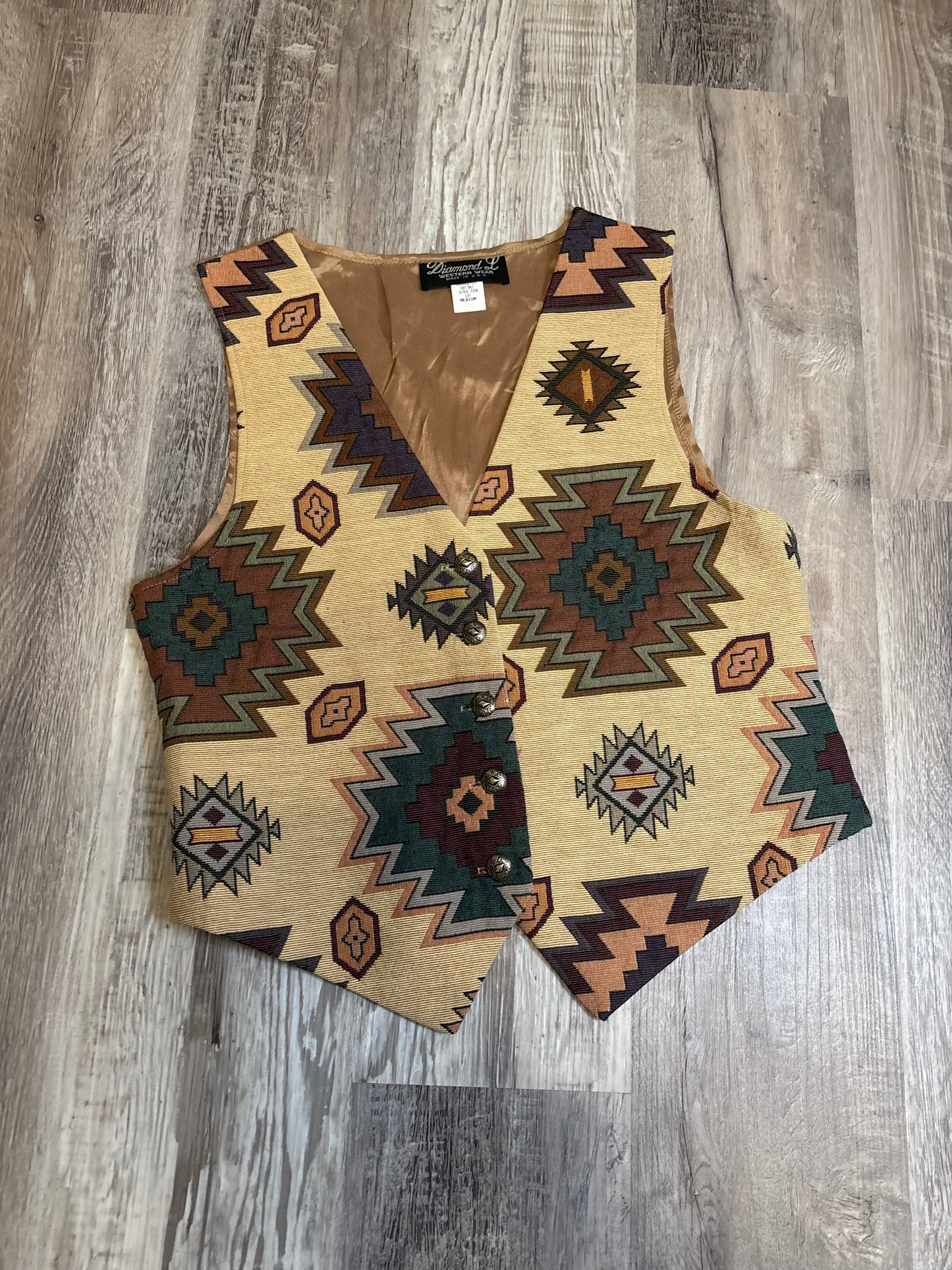 DIAMOND L AZTEC VEST *VINTAGE*