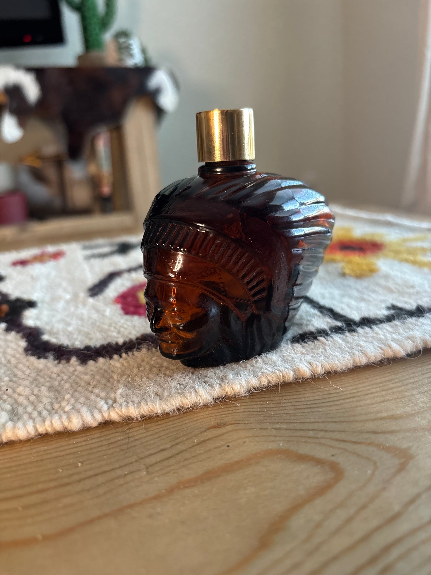 *VINTAGE* CHIEF HEAD AVON HAIR PROTEIN BOTTLE
