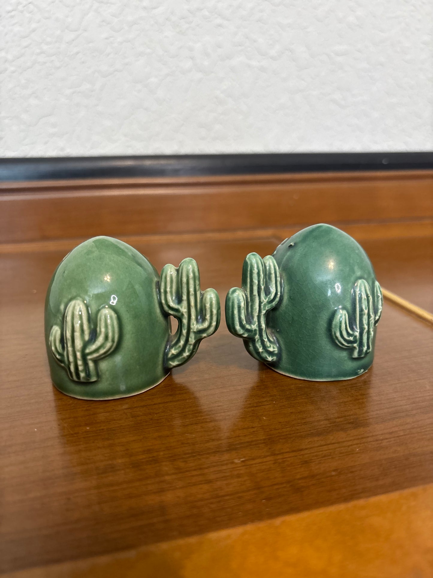*VINTAGE* ARIZONA CACTUS SALT & PEPPER SHAKER SET