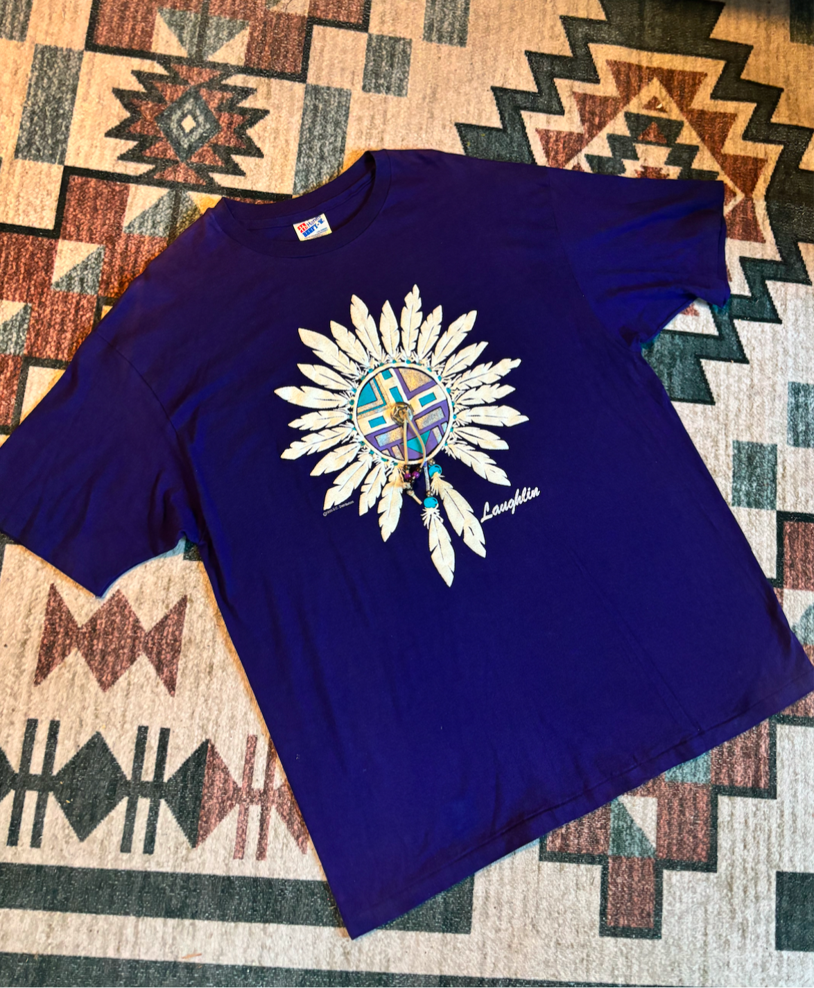 LAUGHLIN SUNFACE CONCHO PUFF TEE *VINTAGE*