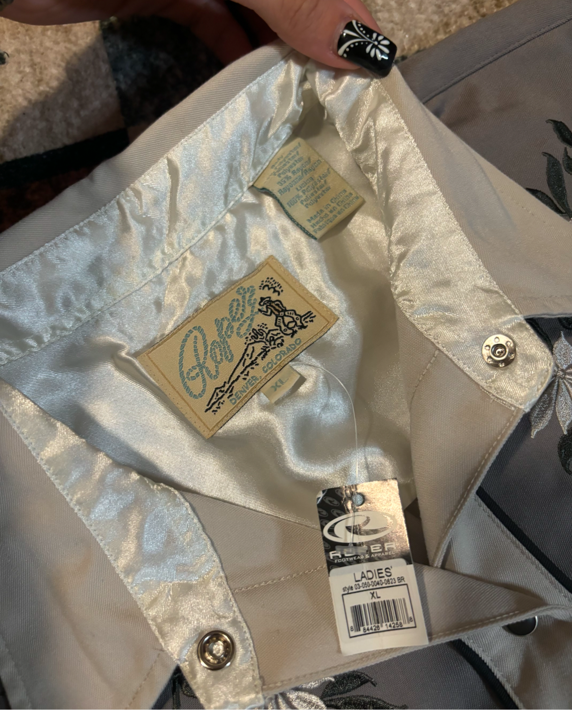 DEADSTOCK ROPER FLORAL PEARL SNAP